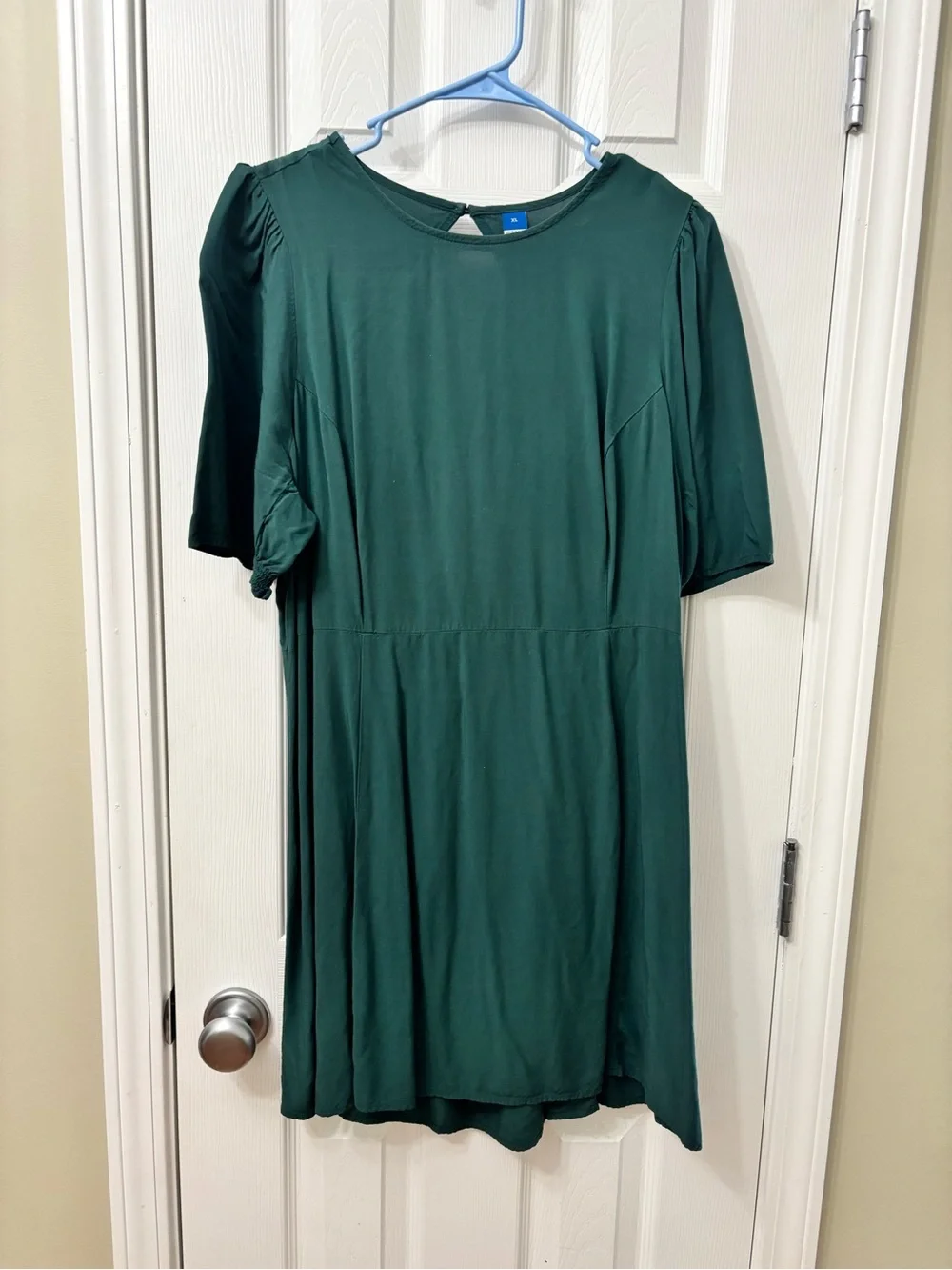 Old Navy Green Keyhole Back Swing Dress Short Sleeve Women’s Size XL Plus Casual